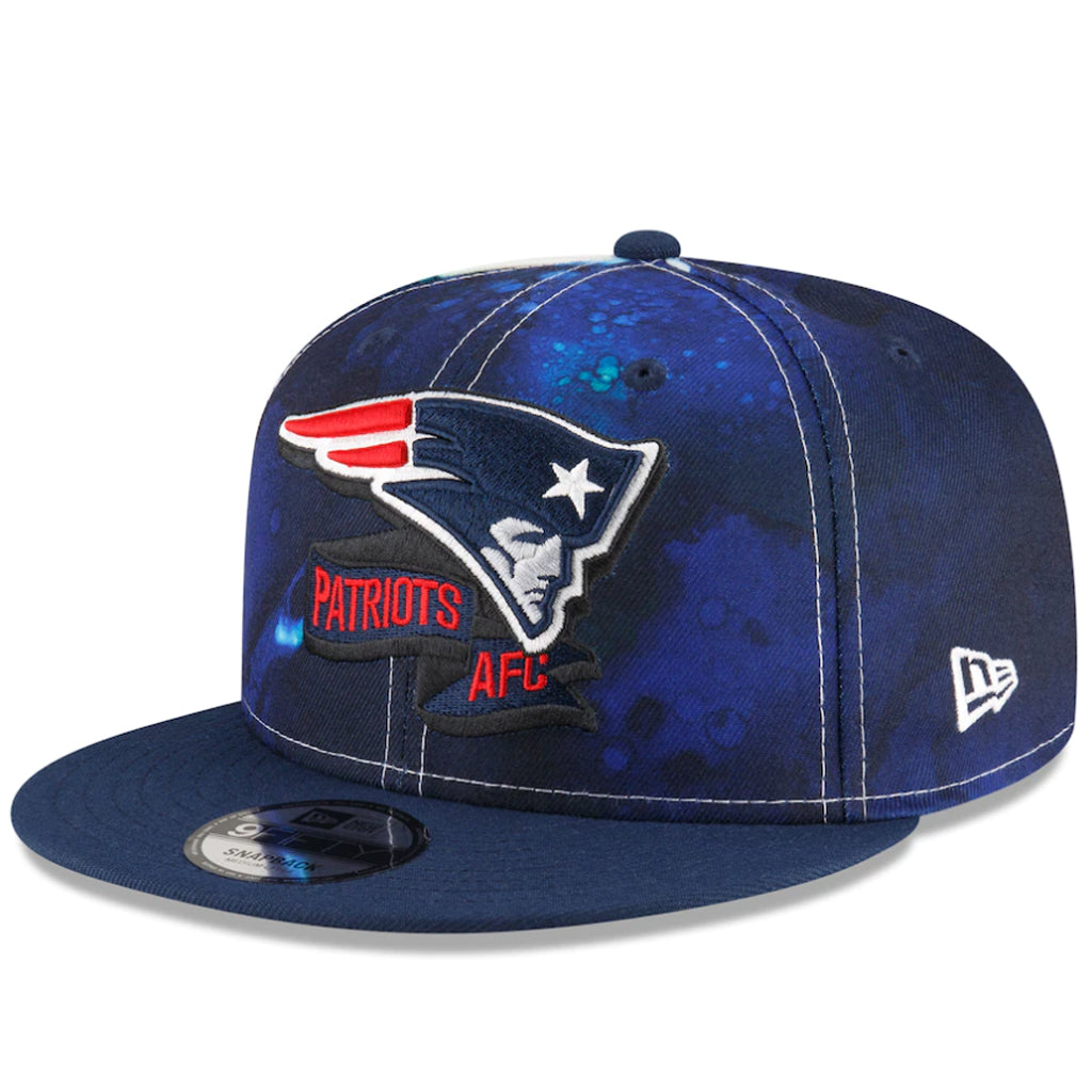 New England Patriots Hat - Navy NFL 22 Sideline Ink Snapback - New Era
